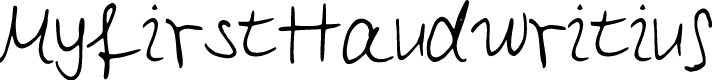MyfirstHandwriting