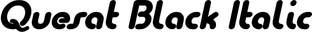 Quesat Black Italic Demo