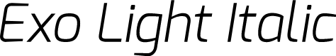 Exo Light Italic