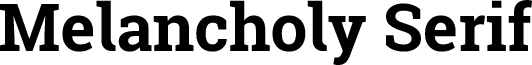 Melancholy Serif