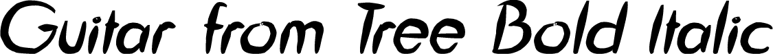 Guitar from Tree Bold Italic