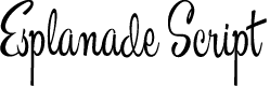 Esplanade Script PERSONAL USE
