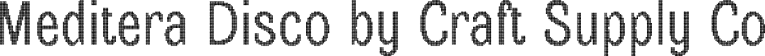 MediteraDisco-Regular Demo