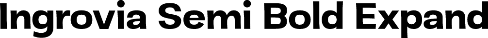 Ingrovia Semi Bold Expand