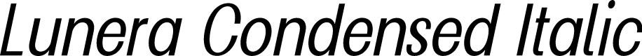 Lunera Condensed Italic