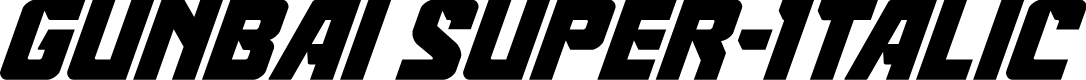 Gunbai Super-Italic