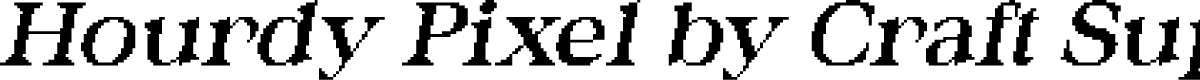Hourdy Pixel Regular Demo