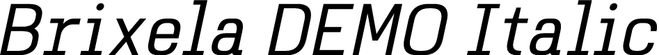 Brixela DEMO Italic
