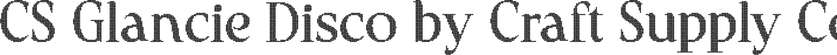 CSGlancieDisco-Regular Demo
