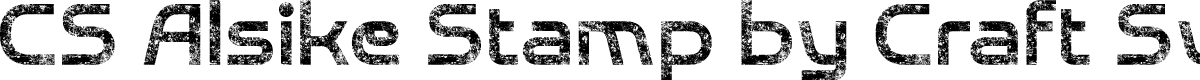 CSAlsikeStamp-Regular Demo