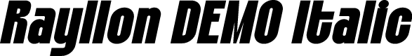 Rayllon DEMO Italic