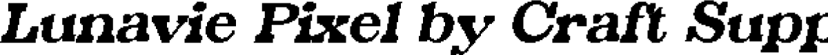 LunaviePixel-Regular Demo