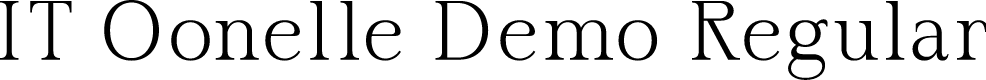 IT Oonelle Demo Regular