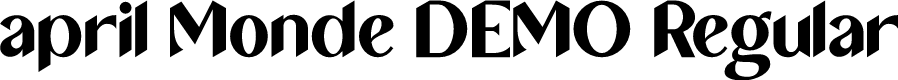 April Monde DEMO Regular