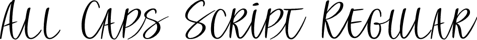 All Caps Script Regular