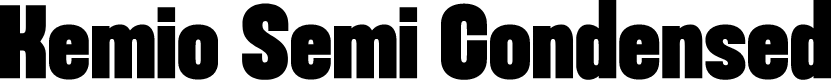 Kemio Semi Condensed
