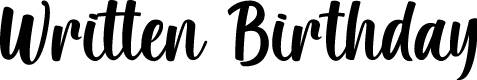 Written Birthday