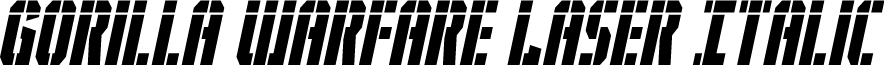 Gorilla Warfare Laser Italic
