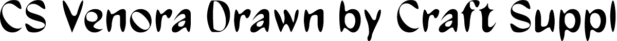 CSVenoraDrawn-Regular Demo