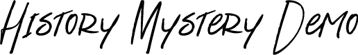 History Mystery Demo