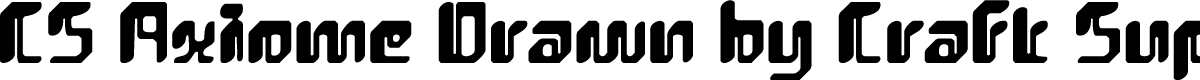 CSAxiomeDrawn-Regular Demo