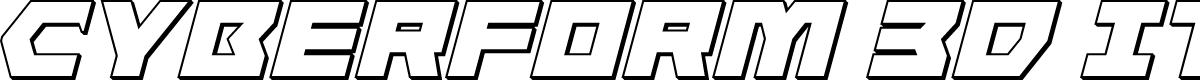 Cyberform 3D Italic
