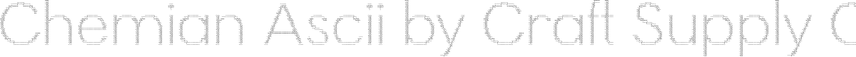 Chemian Ascii Font - Free Download