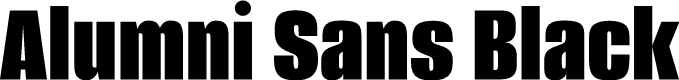 Alumni Sans Black