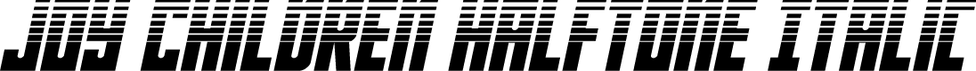 Joy Children Halftone Italic