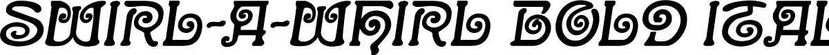 Swirl-a-Whirl Bold Italic