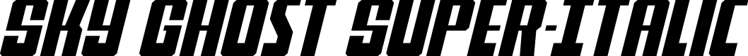 Sky Ghost Super-Italic