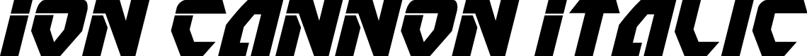 Ion Cannon Italic