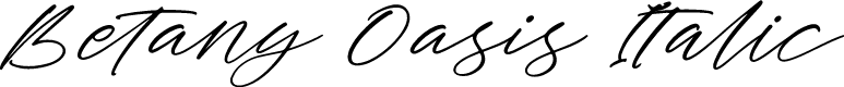 Betany Oasis Italic