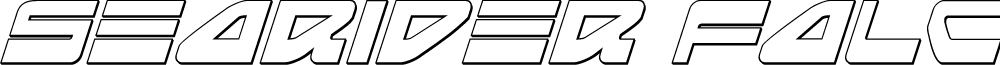 Searider Falcon Outline Italic
