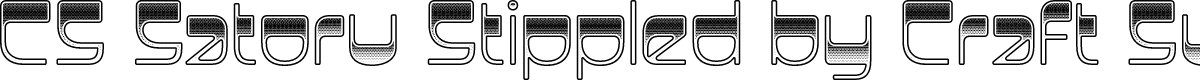 CS Satoru Stippled Regular Demo