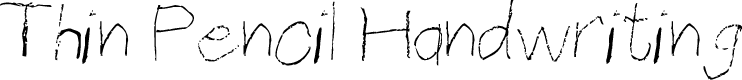Thin Pencil Handwriting